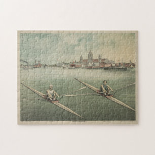 illustratie van de scheppende atleten (1879) legpuzzel