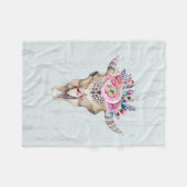 Illustratie van de skeletonstier fleece deken (Voorkant (Horizontaal))