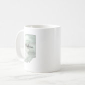 Illustratie van de staat Indiana Koffiemok (Voorkant links)