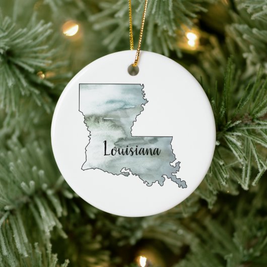 Illustratie van de staat Louisiana Keramisch Ornament (Boom)