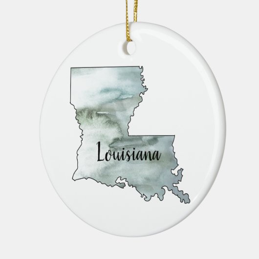 Illustratie van de staat Louisiana Keramisch Ornament (Links)