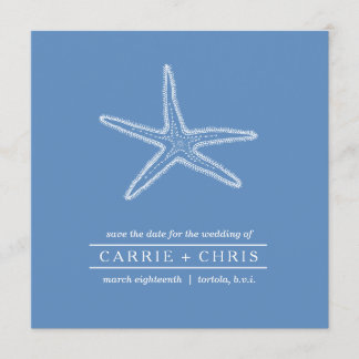 Illustratie van de Starfish Save the Date