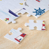 Illustratie van de symbolen van het Zee Legpuzzel (Zijkant)