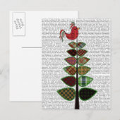 Illustratie van de Tartanboom Briefkaart (Voorkant / Achterkant)