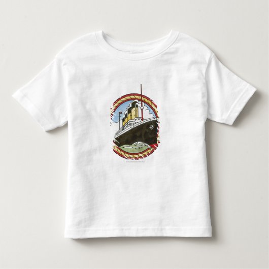 Illustratie van de Titanic Kinder Shirts (Voorkant)