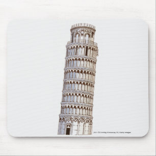 Illustratie van de toren van Pisa Muismat