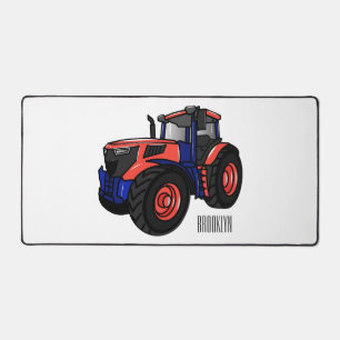Illustratie van de tractorcartoon bureaumat