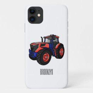 Illustratie van de tractorcartoon iPhone 11 hoesje