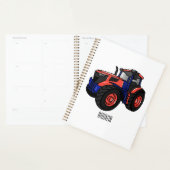 Illustratie van de tractorcartoon planner (Display)