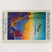 illustratie van de Transpacific Travel Art Legpuzzel (Horizontaal)