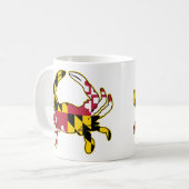 Illustratie van de vlag van Maryland Koffiemok (Voorkant links)