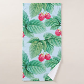illustratie van de waterverf van frambozen. Naadlo Badhanddoek