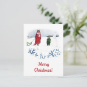 Illustratie van de winter van de winter van de win briefkaart (Staand voorkant)