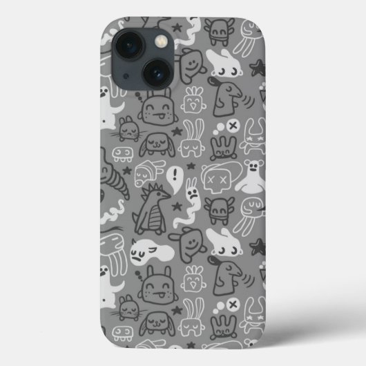 illustratie van doedels Case-Mate iPhone case (Achterkant)