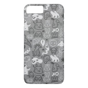 illustratie van doedels iPhone 8 plus / 7 plus hoesje
