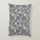 illustratie van doedels decoratief kussen (Achterkant (Verticaal))