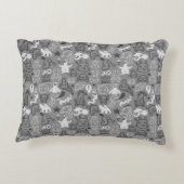 illustratie van doedels decoratief kussen (Achterkant)