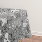 illustratie van doedels tafelkleed (Voorbeeld)