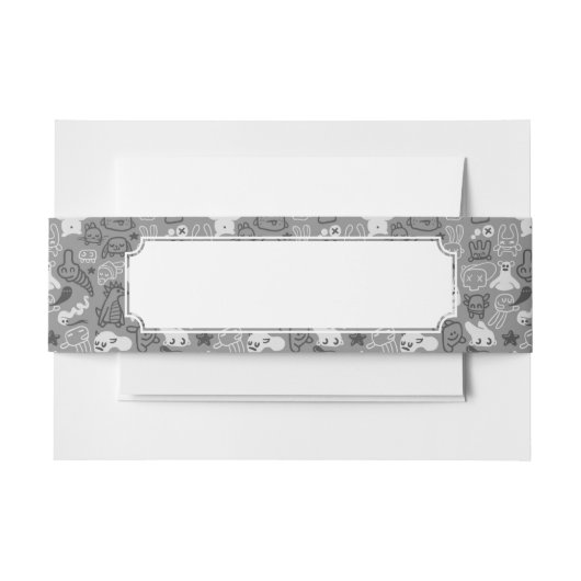 illustratie van doedels uitnodigingen wikkel (Voorkant Voorbeeld)