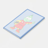 Illustratie van een Allosaurus autocoureur. Post-it® Notes (Schuin)