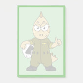 Illustratie van een Allosaurus Jet Pilot. Post-it® Notes (Voorkant)