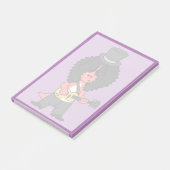 Illustratie van een allosaurus verkleed als rockst post-it® notes (Schuin)