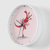 Illustratie van een balletdanseraptor. (Hoek)