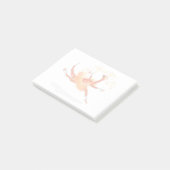 Illustratie van een balletdanseraptor. 2 post-it® notes (Schuin)