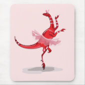 Illustratie van een balletdanseraptor. muismat (Voorkant)