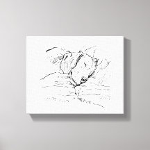 Illustratie van een Beagle-hond liefhebber