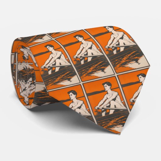  illustratie van een bemanningsblad (1905) stropdas (Opgerold)