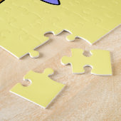 Illustratie van een brontosauruschemicus. legpuzzel (Zijkant)