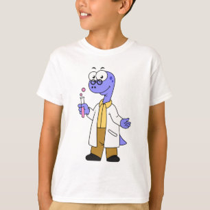 Illustratie van een brontosauruschemicus. t-shirt