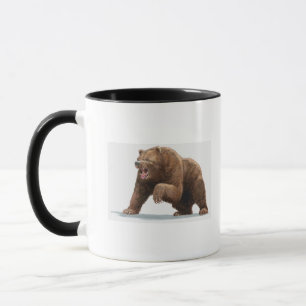 Illustratie van een bruin beer mok