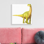 Illustratie van een Camarasaurus Canvas Afdruk (Insitu (Woonkamer))
