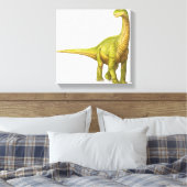Illustratie van een Camarasaurus Canvas Afdruk (Insitu (Slaapkamer))