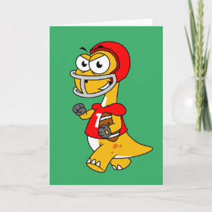 Illustratie van een Football van een brontosaurus. Kaart