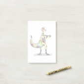 Illustratie van een fotograaf van Iguanodon. Post-it® Notes (Op bureau)