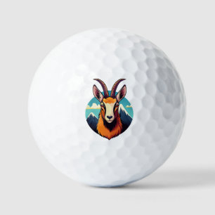 Illustratie van een gems kop golfballen