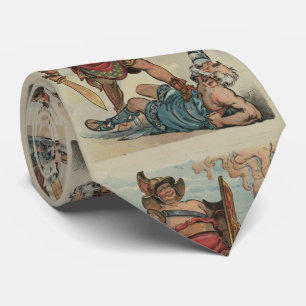  illustratie van een Gladiatorgevecht (1898) Stropdas