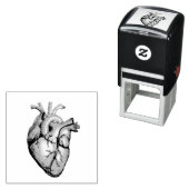 illustratie van een hart zelfinktende stempel (In situ)