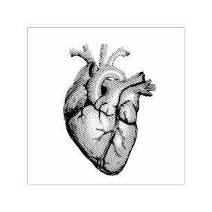  illustratie van een hart  zelfinktende stempel