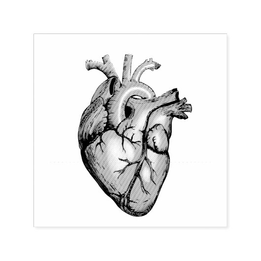 illustratie van een hart zelfinktende stempel (Design)