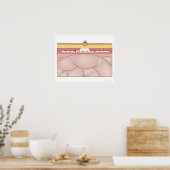 Illustratie van een hernia poster (Keuken)