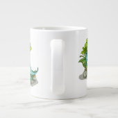 Illustratie van een Iguanodon zonnebaden. Extra Grote Beker (Achterkant)