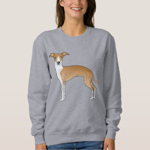 Illustratie van een Italiaanse Greyhound-hond met Trui