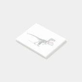 Illustratie van een kelner van het raptorvoedsel. post-it® notes (Schuin)