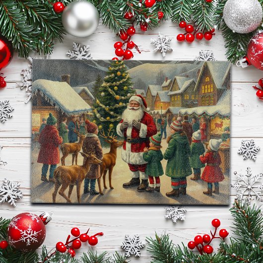 Illustratie van een klassieke Kerst Snijplank