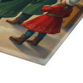 Illustratie van een klassieke Kerst Snijplank (Hoek)