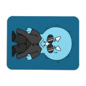 Illustratie van een matrix triceratops. magneet (Horizontaal)